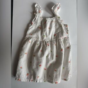 Embroider White Dress GAP Floral 4T